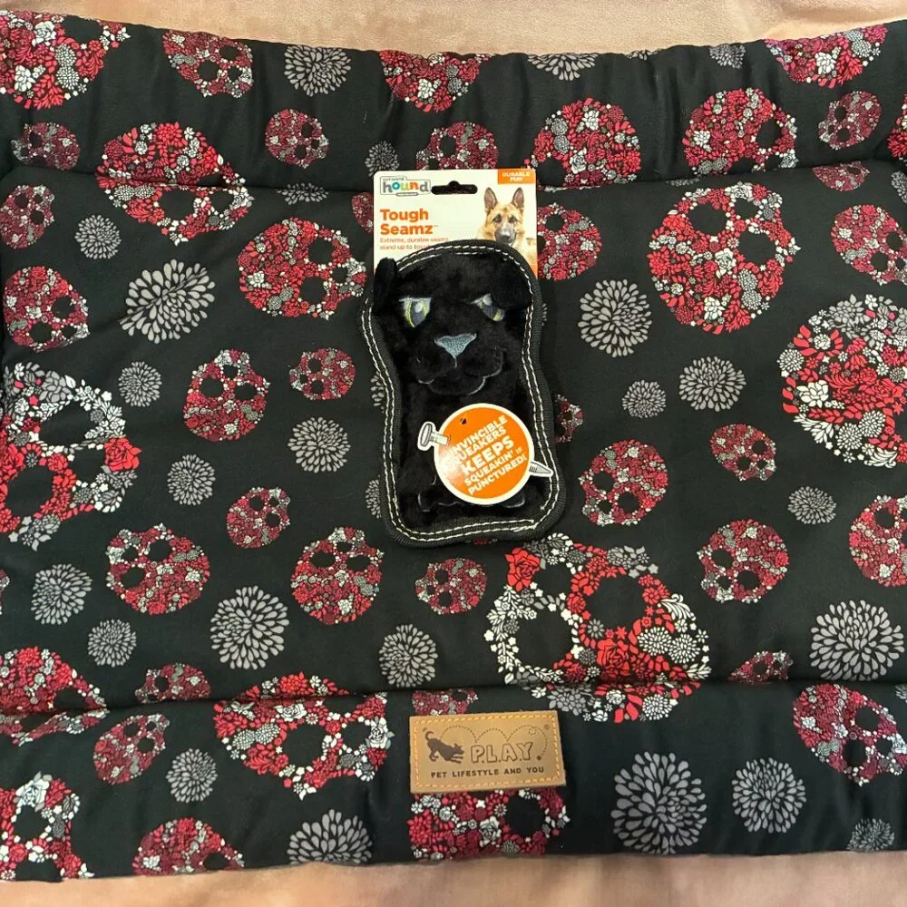 Pet Play Dog Bed (medium) and New Toy
